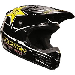 Fox Racing V1 Rockstar шлем кроссовый, черно-желтый