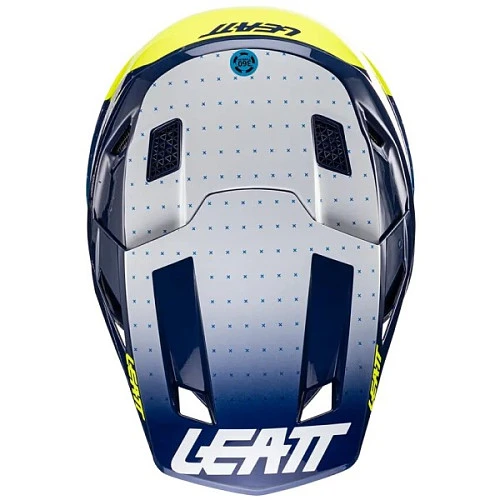 Leatt Kit Moto 8.5 V24 Blue шлем кроссовый + Velocity 5.5 мотоочки, синий