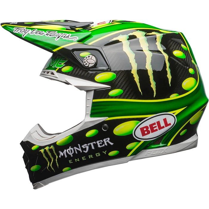 Bell Moto-9 Flex MC Monster шлем кроссовый, зелено-черный