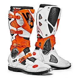 Sidi Crossfire 3 мотоботы, бело-оранжево-черный