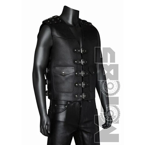 First V705A Жилет мужской без оплетки кожа 2мм