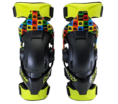 POD K4 2.0 VR46 Riders Academy LE Fluo наколенники