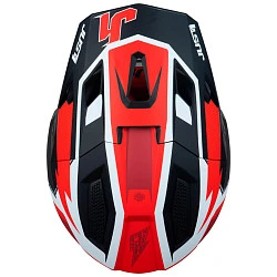 Just1 J40 Flash Red White Black шлем кроссовый