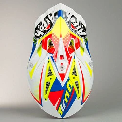 Airoh Aviator 2.2 шлем внедорожный, бело-желто-синий