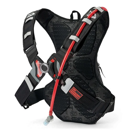 USWE Raw 8L Hydration Pack (3L) Carbon Black рюкзак-гидропак, черный