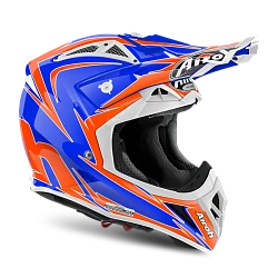 Airoh Aviator 2.2 Edge Blue шлем внедорожный, красно-синий