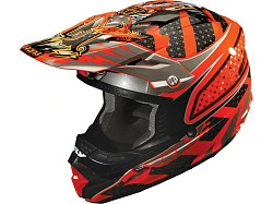 Fly Racing Trophy Lite шлем кроссовый, черно-оранжевый