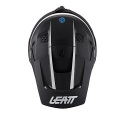 Leatt Kit Moto 3.5 V27 Black шлем кроссовый + Vizion 3.5 мотоочки, черный