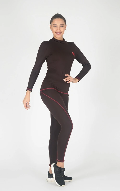 Hyperlook Flame Skin термобелье зимнее женское, штаны, коричневый