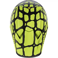 Fox Racing V3 Grav шлем кроссовый, черно-желтый