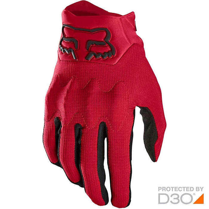 Fox Bomber LT 2021 Flame Red мотоперчатки