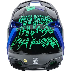 Fox Racing V1 Peril 2022 Blue шлем кроссовый