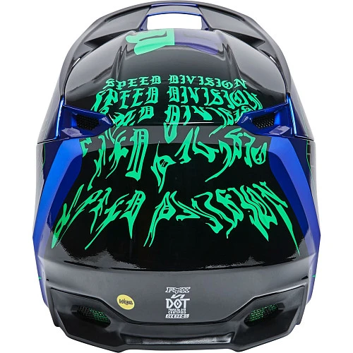 Fox Racing V1 Peril 2022 Blue шлем кроссовый