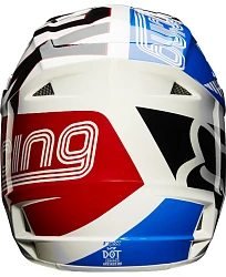 Fox Racing V1 Fiend шлем кроссовый, сине-красно-белый