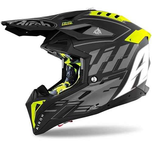 Airoh Aviator 3 Rampage Black Matt шлем внедорожный, черный матовый