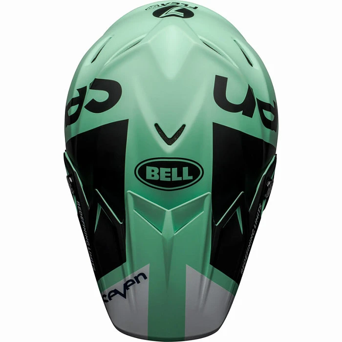 Bell Moto-9 Flex Seven Galaxy Matte Black/Mint/White шлем кроссовый