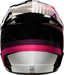 Fox Racing V1 Halyn 2018 шлем кроссовый, черно-малиново-белый