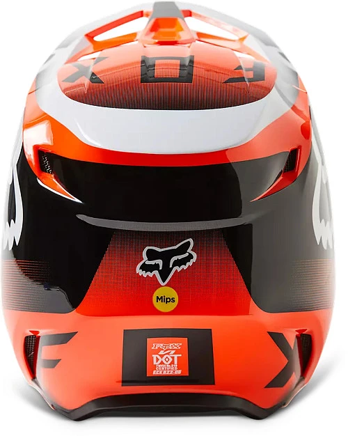 Fox Racing V1 Leed Flow Orange шлем кроссовый
