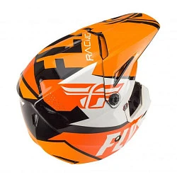 Fly Racing Elite Guild 2018 шлем детский, оранжево-бело-черный