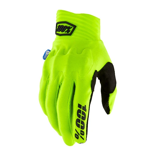 100% Cognito Smart Shock 2025 Fluo Yellow мотоперчатки, желтый