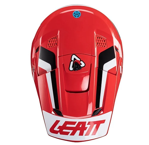 Leatt Kit Moto 3.5 V24 Red шлем кроссовый + Velocity 4.5 мотоочки