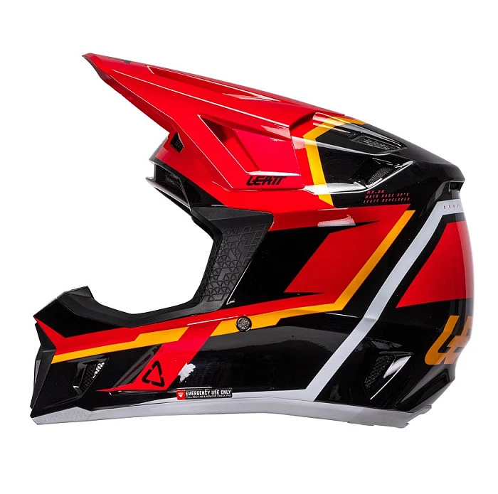 Leatt Kit Moto 7.5 V26 Red шлем кроссовый + Velocity 4.5 мотоочки, красный