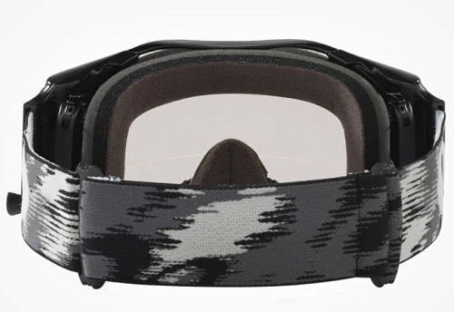 Oakley Airbrake (Roll-Off) Solid мотоочки черный, прозрачная линза (57-989)