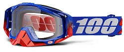 100% Racecraft Republic Clear Lens мотоочки, синий