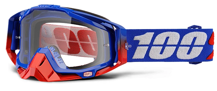100% Racecraft Republic Clear Lens мотоочки, синий