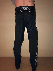 Blind Pigeon Chicano мотоштаны кросс, черно-серый