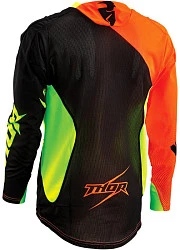 Thor Core AIR джерси, оранжево-черно-салатовый