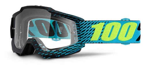 100% Accuri R-Core Clear Lens мотоочки, голубой