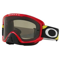 Oakley O-Frame 2.0 Heritage мотоочки, красно-желтый, темно-серая линза (OO7068-24)