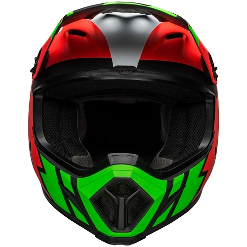 Bell MX-9 Mips Strike Matte Infrared/Green/Black шлем кроссовый