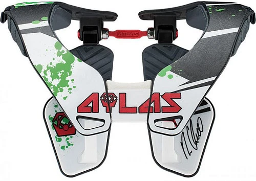Atlas Ryan Villopoto Signature Carbon защита шеи, черно-белый