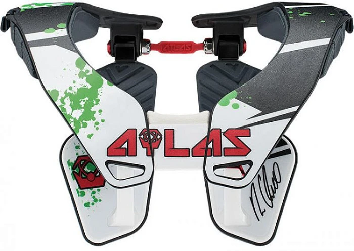 Atlas Ryan Villopoto Signature Carbon защита шеи, черно-белый