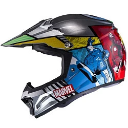 HJC CLXYII Avengers MC21 шлем кроссовый детский, черно-зелено-сине-красный