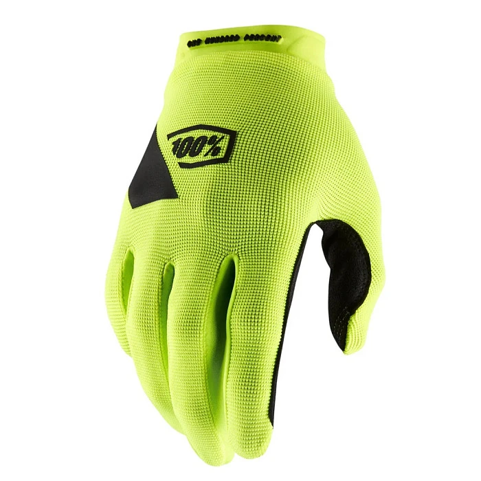 100% Ridecamp Fluo Yellow мотоперчатки, желтый