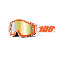 100% Racecraft Mandarina 2 мотоочки, оранжевый, зеркальная золотая линза