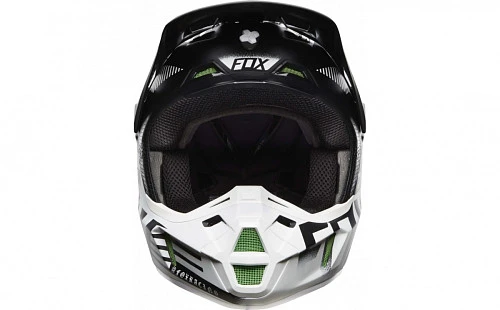Fox Racing V2 Union SE шлем кроссовый, бело-черно-зеленый