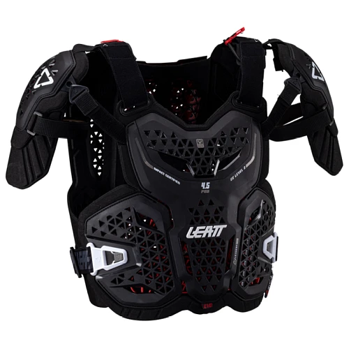 Leatt Chest Protector 4.5 Pro Evo Black панцирь с плечами, черный