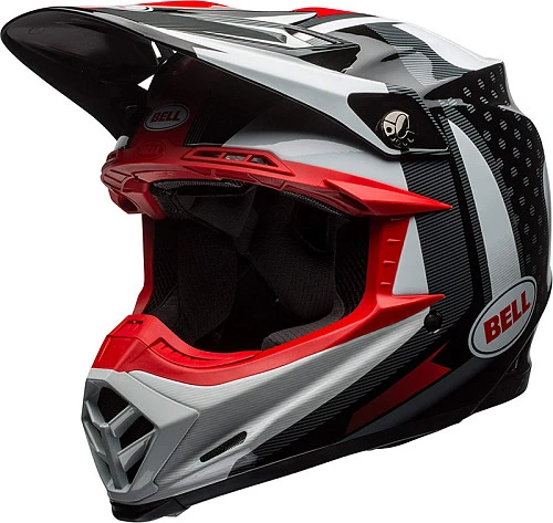Bell Moto-9 Flex Vice шлем кроссовый, черно-белый