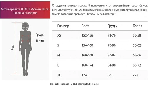 MadBull Turtle моточерепаха женская, черно-желтый