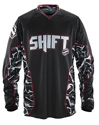 Shift Recon Camo джерси, черно-красный с камуфляжными вставками