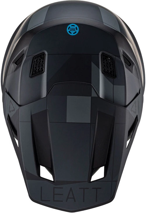 Leatt Kit Moto 7.5 V23 Stealth шлем кроссовый + Velocity 4.5 мотоочки