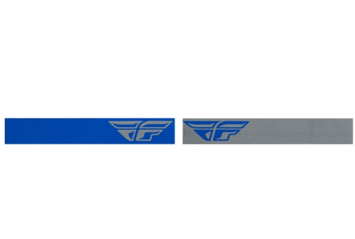 Fly Racing Zone 2022 мотоочки, серо-синий, синяя зеркальная линза