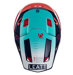 Leatt Kit Moto 8.5 V23 Red шлем кроссовый + Velocity 5.5 мотоочки
