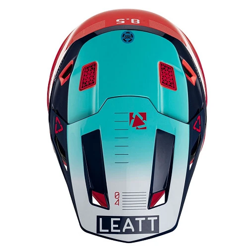 Leatt Kit Moto 8.5 V23 Red шлем кроссовый + Velocity 5.5 мотоочки, красный