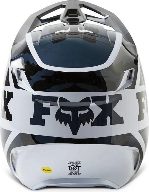 Fox Racing V1 Nuklr Black шлем кроссовый