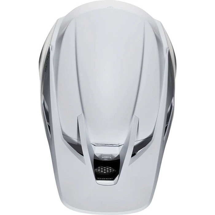 Fox Racing V3 Solids White/Silver шлем кроссовый